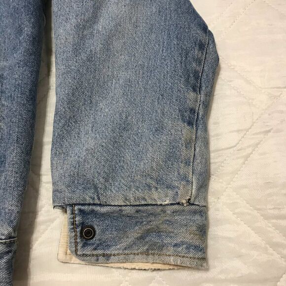 Vintage Saugatuck well‎ worn lined jean jacket medium - Picture 3 of 6